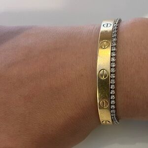 Ring Concierge Mini Diamond Tennis Bracelet- Half